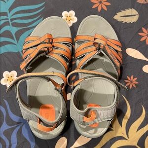 Coral Teva Sandals - women's 10